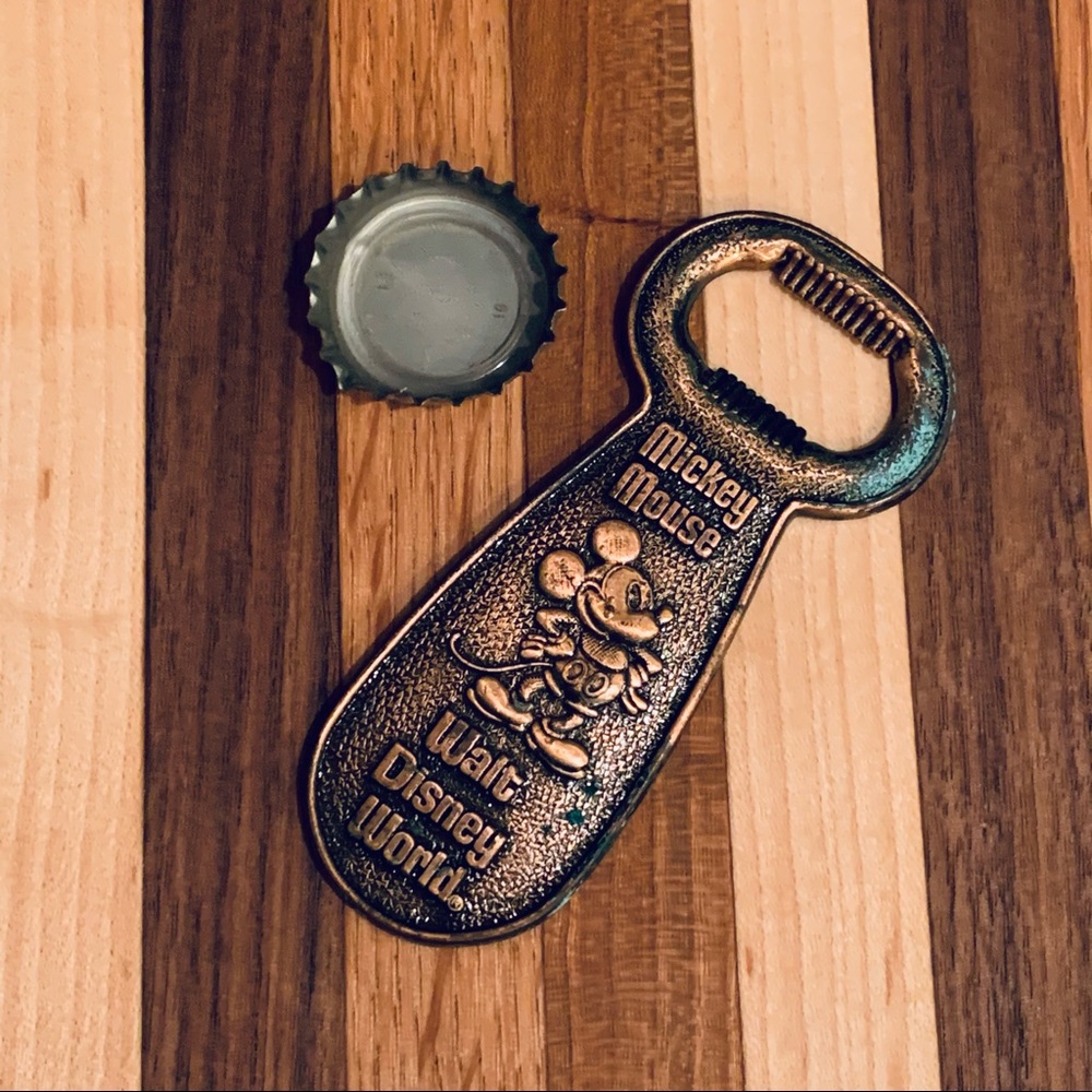 Vintage Walt Disney Mickey Mouse Metal Bottle Opener